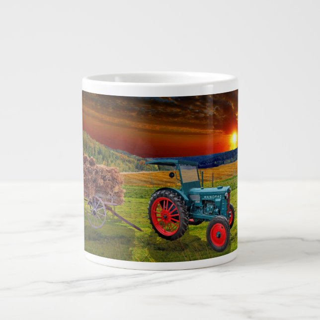 Taza De Café Gigante Trecker viejo (Frente)