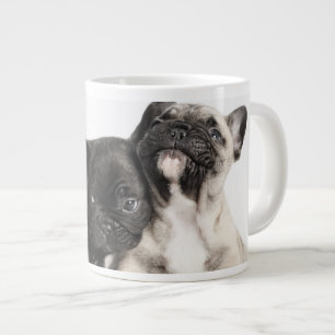 Taza De Café Gigante Tres cachorros Pug