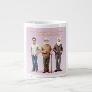 Taza De Café Gigante Tres generaciones le dan a papá el arte familiar d