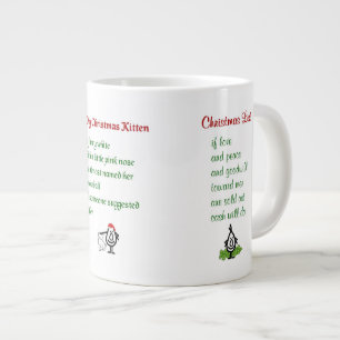 Taza De Café Gigante Tres poemas divertidos del navidad