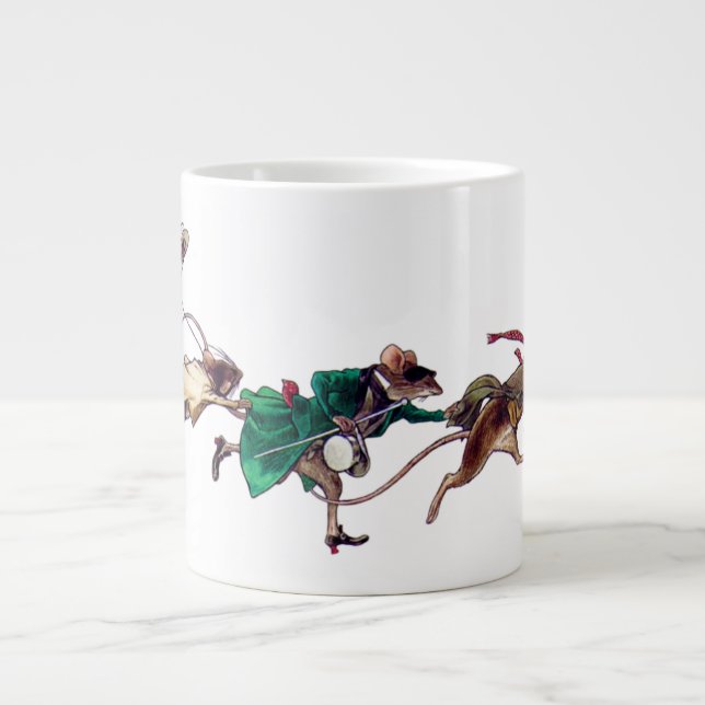 Taza De Café Gigante Tres ratones ciegos (Frente)