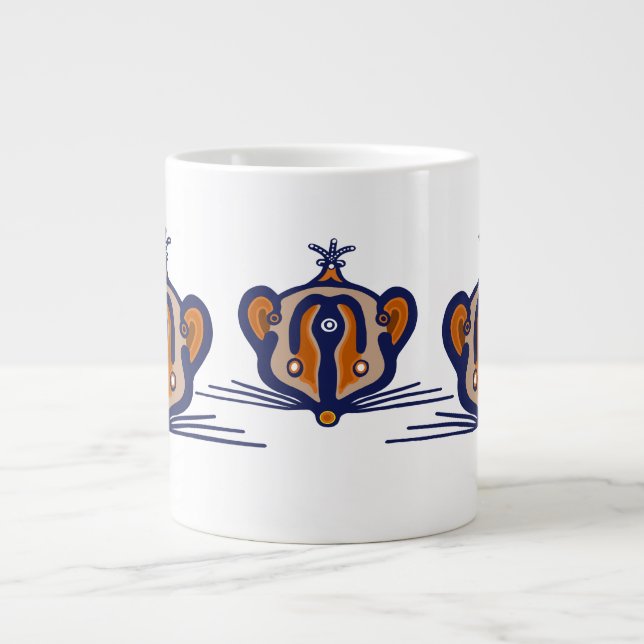 Taza De Café Gigante Tres ratones marrones (Frente)