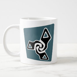 Taza De Café Gigante Tri Flechas de la perspectiva