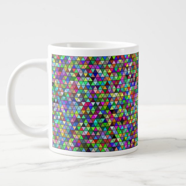 Taza De Café Gigante Triangles 20oz Mug (Izquierda)