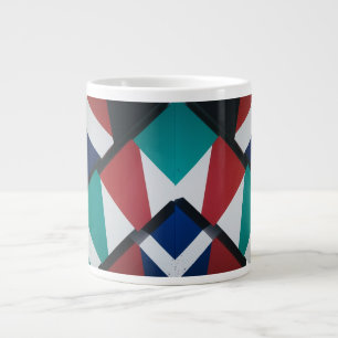 Taza De Café Gigante Triángulos geométricos audaces - Mug Jumbo especia