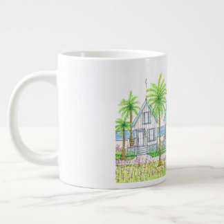 Taza De Café Gigante Tropical Beach Shack Jumbo Mug