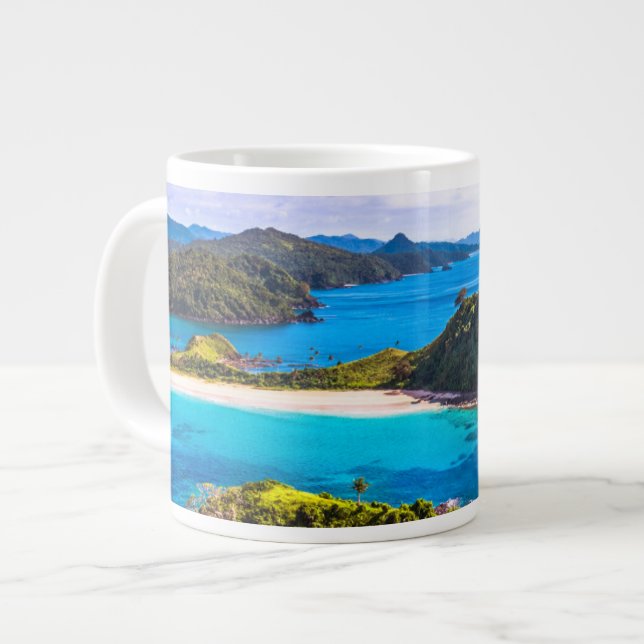 Taza De Café Gigante Tropical Beaches | El Nido Phillipines (Izquierda)