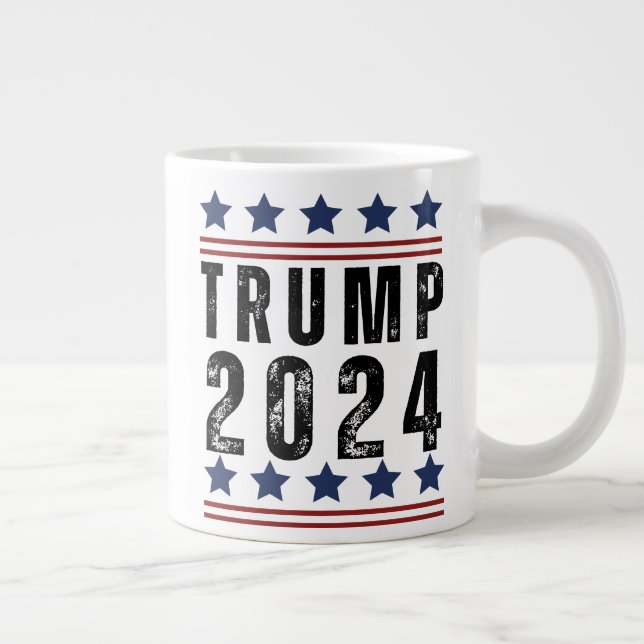 Taza De Café Gigante Trump 2024 (Derecha)