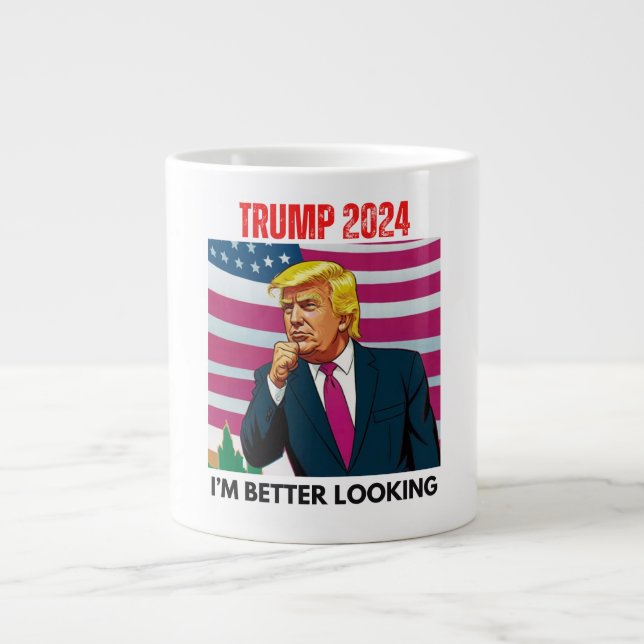 TAZA DE CAFÉ GIGANTE TRUMP 2024 ME VEO MEJOR (Frente)