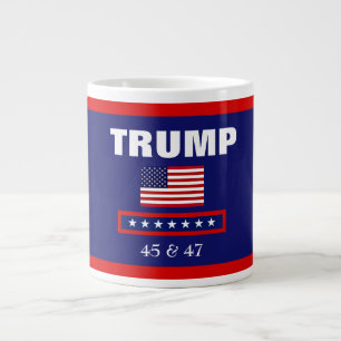 TAZA DE CAFÉ GIGANTE TRUMP MEJOR PRESIDENTE DE TODOS LOS TIEMPOS 45 & 4
