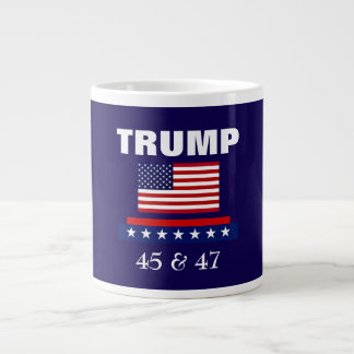 TAZA DE CAFÉ GIGANTE TRUMP MEJOR PRESIDENTE DE TODOS LOS TIEMPOS 45 & 4