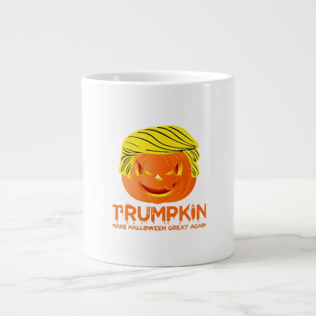 Taza De Café Gigante Trumpkin - ¿Tienes Miedo? Clásica (Frente)