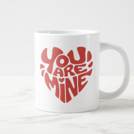 Taza De Café Gigante Tu diseño en forma de corazón