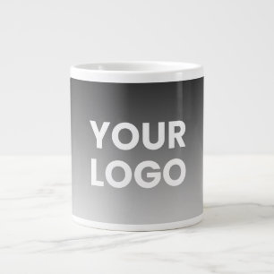 Taza De Café Gigante Tu logotipo y gradiente de color editable moderno