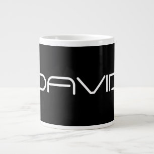 Taza De Café Gigante Tu Nombre Texto Personalizable Estilizado y Geni