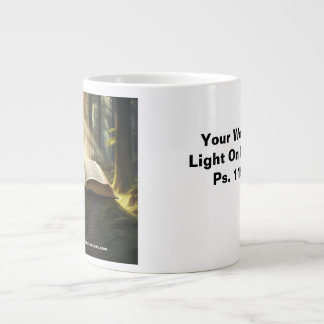 Taza De Café Gigante Tu Palabra Es Una Luz En Mi Trayecto Jumbo Mug