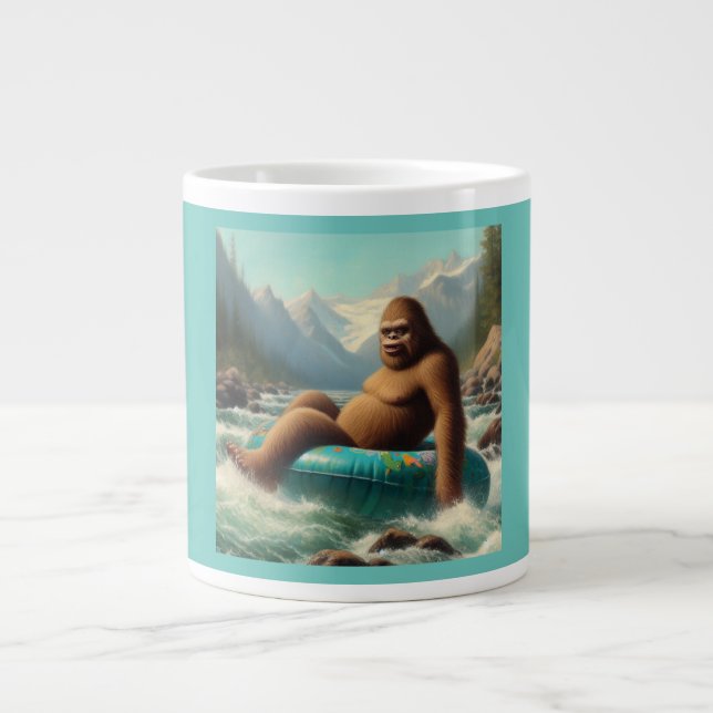 Taza De Café Gigante Tubo de pie grande (Frente)