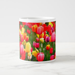 Taza De Café Gigante Tulip Flowers Garden