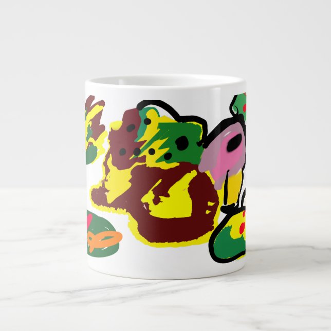 Taza De Café Gigante Turkey paint  (Frente)