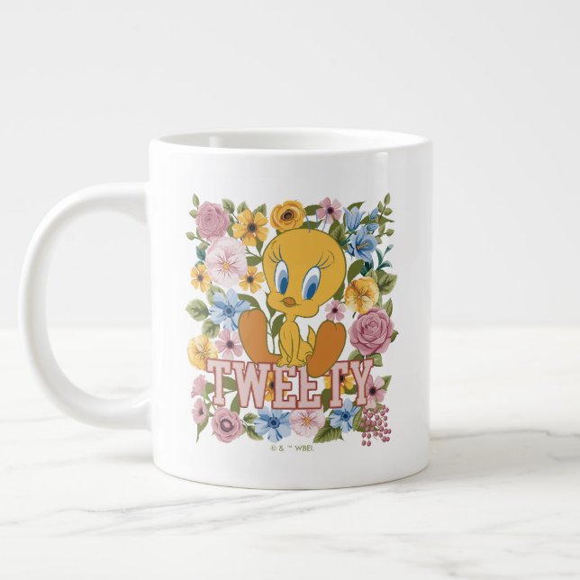 Taza De Café Gigante TWEETY™ Floral Embroidery Graphic (Izquierda)