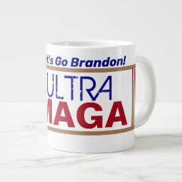 Taza De Café Gigante Ultra Maga Vamos Brandon