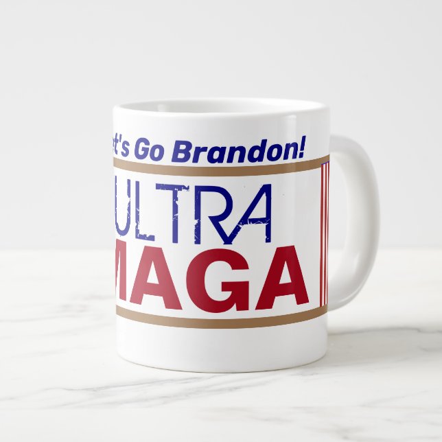 Taza De Café Gigante Ultra Maga Vamos Brandon (Derecha)