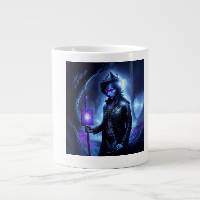 Taza De Café Gigante Un Alma Perdida Se Gusta Por El Bosque Nocturno (Frente)