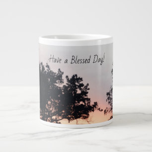 Taza De Café Gigante Un amanecer glorioso en un