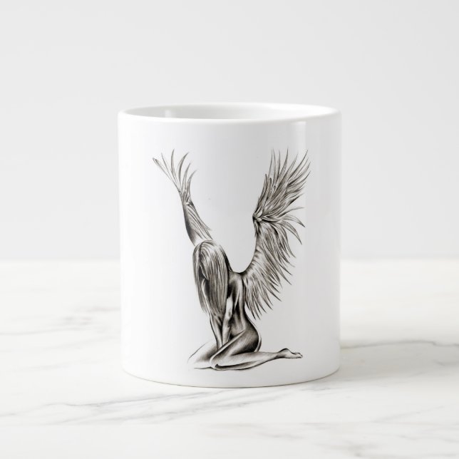 Taza De Café Gigante Un ángel (Frente)