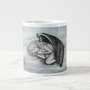 Taza De Café Gigante Un ángel dormido en las nubes del cielo
