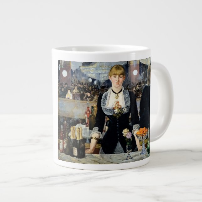 Taza De Café Gigante Un bar en el Folies-Bergère by Manet (Derecha)