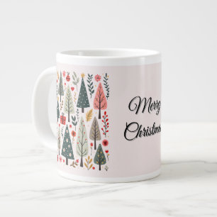 Taza De Café Gigante Un bosque de árboles navideños maravilloso