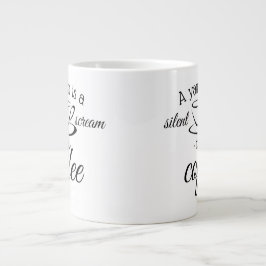 Taza De Café Gigante Un bostezo es un grito silencioso para el café