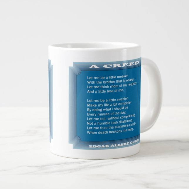 Taza De Café Gigante Un credo de la huésped de Edgar (Derecha)