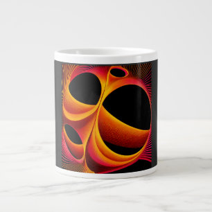 Taza De Café Gigante Un cuadrado fractal de Mandelbrot muy manipulado