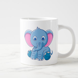 Taza De Café Gigante Un elefante pequeño