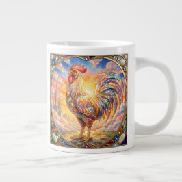 Taza De Café Gigante Un gallo etéreo1