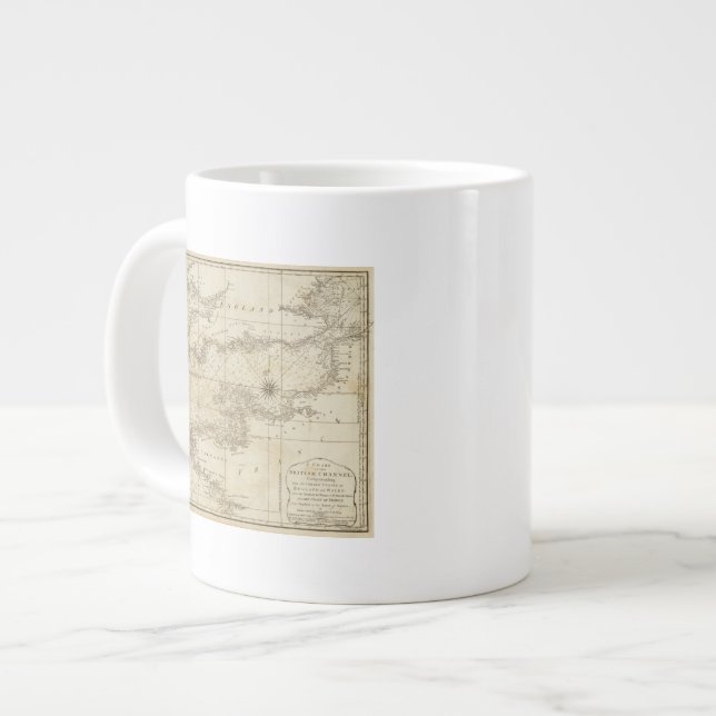 Taza De Café Gigante Un gráfico del Canal Británico (Izquierda)