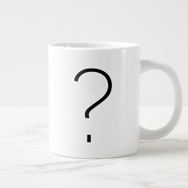 Taza De Café Gigante Un interrogante (Derecha)