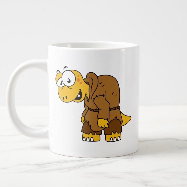 Taza De Café Gigante Un jorobado de dinosaurio Personalizado. (Izquierda)