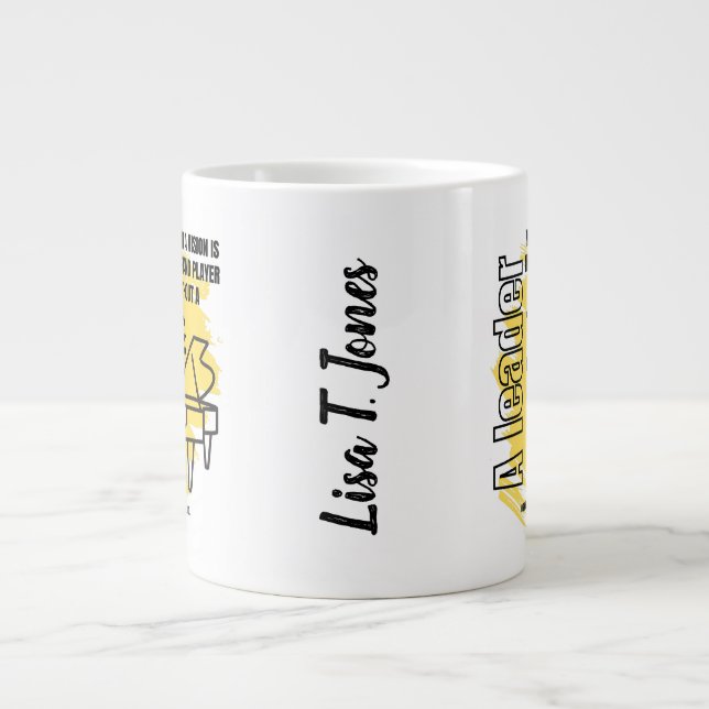Taza De Café Gigante Un Líder Sin Una Visión (Frente)