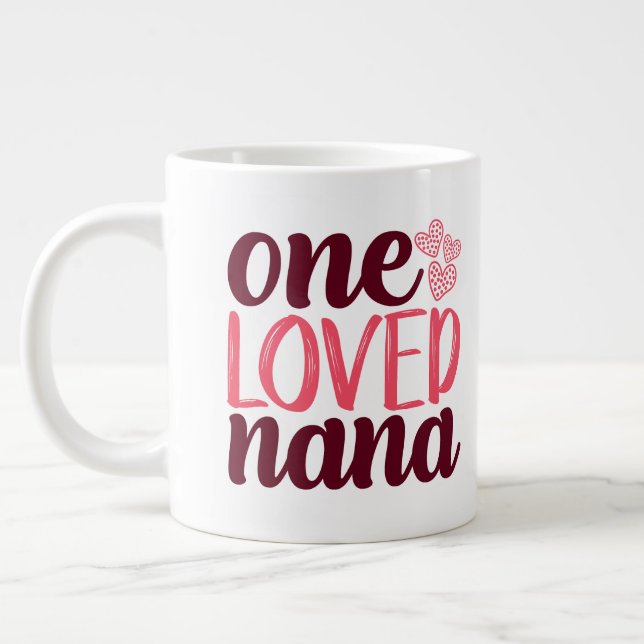 Taza De Café Gigante Un Nana Valentine querido (Izquierda)