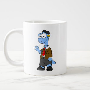 Taza De Café Gigante Un Personalizado Brontosaurio Se Vestió Como Frank