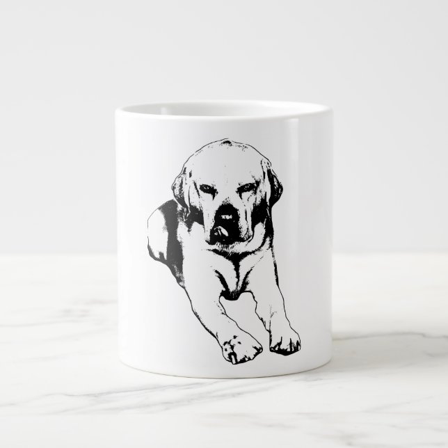 Taza De Café Gigante Un reloj audaz al amanecer (Frente)