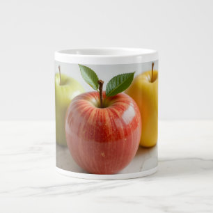 Taza De Café Gigante Un trío de manzanas