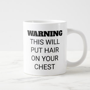Taza De Café Gigante Una Cafeína Fuerte Y Graciosa Pone El Pelo En El 