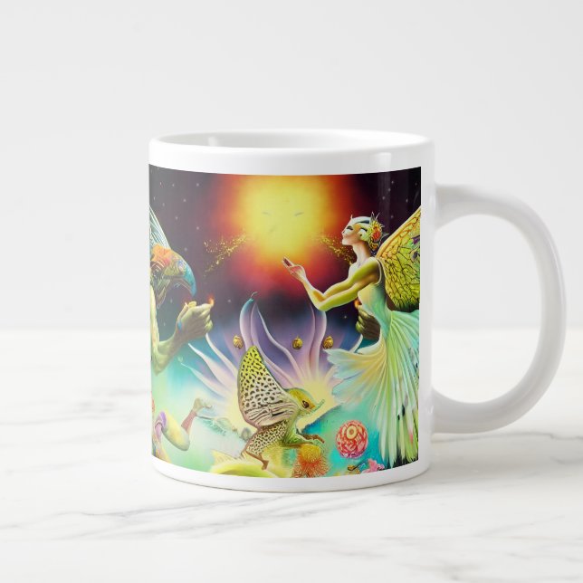 Taza De Café Gigante Una época de pintura de aceite recompensas (Derecha)