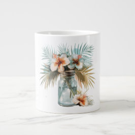 Taza De Café Gigante Una flor impresionante