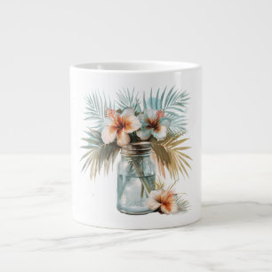 Taza De Café Gigante Una flor increíble