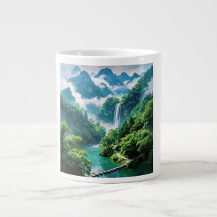 Taza De Café Gigante Una Melodía Refrescante 033